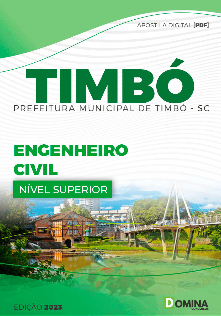 Apostila Concurso Pref Timbó SC 2023 Engenheiro Civil