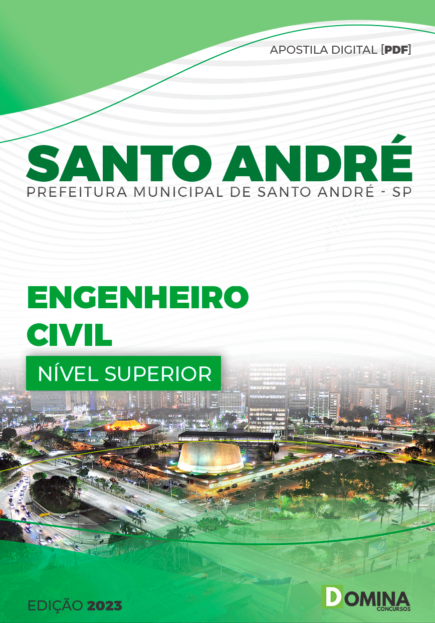 Apostila Digital Pref Santo André SP 2023 Engenheiro Civil