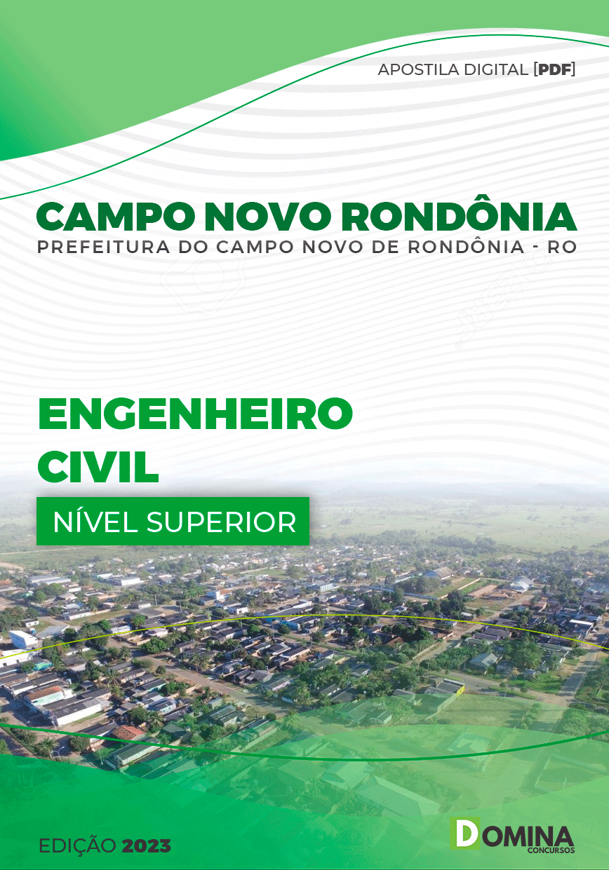 Apostila Pref Campo Novo Rondônia RO 2023 Engenheiro Civil