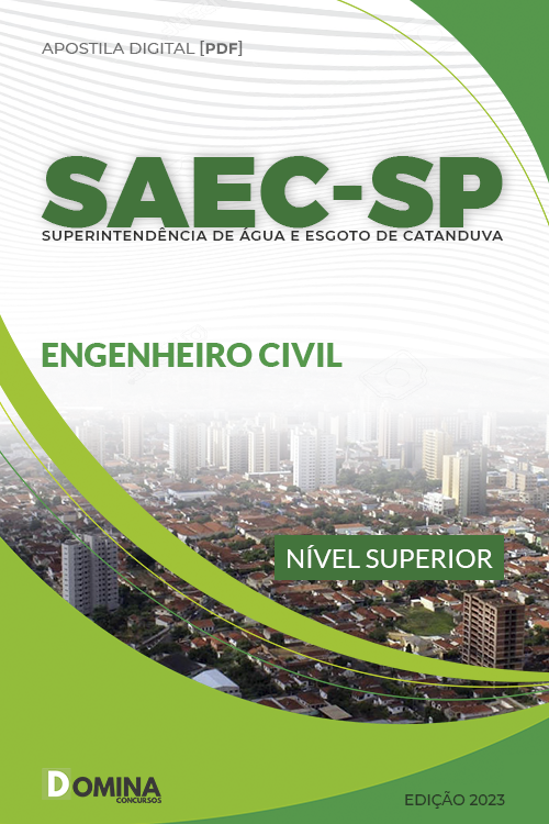 Apostila Concurso SAEC SP 2023 Engenheiro Civil