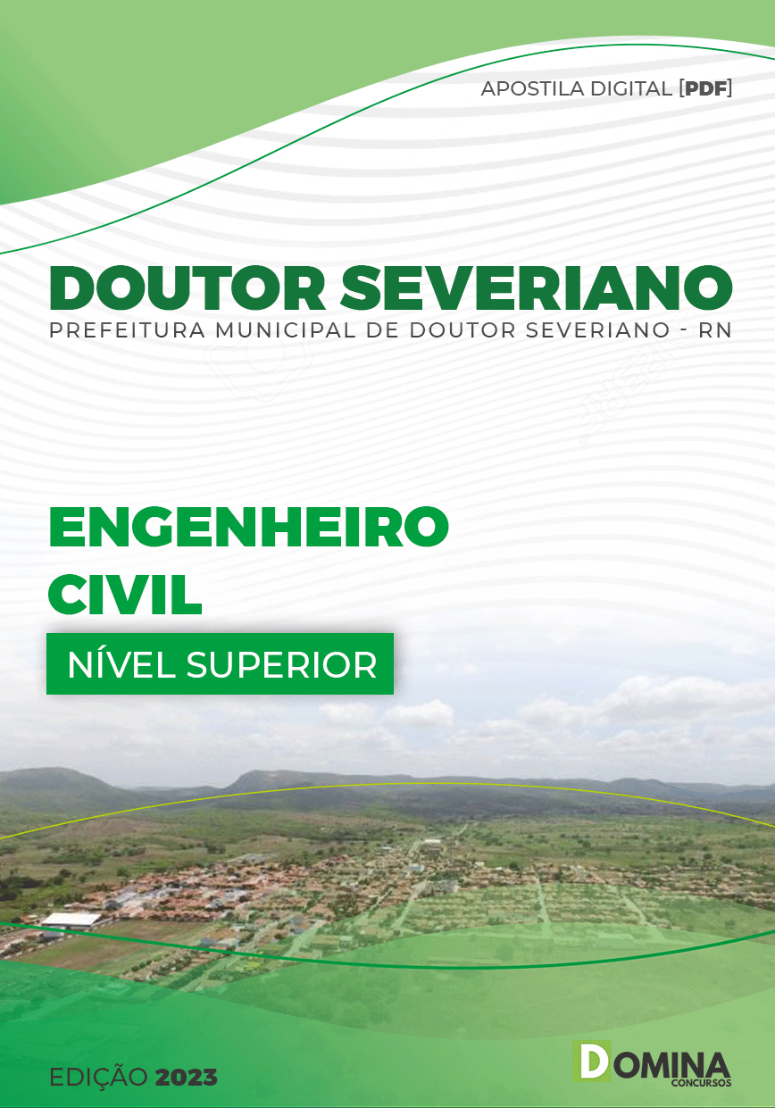 Apostila Pref Doutor Severiano RN 2023 Engenheiro Civil