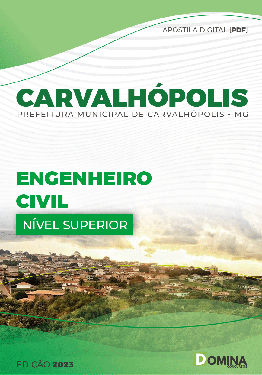 Apostila Pref Carvalhópolis MG 2023 Engenheiro Civil