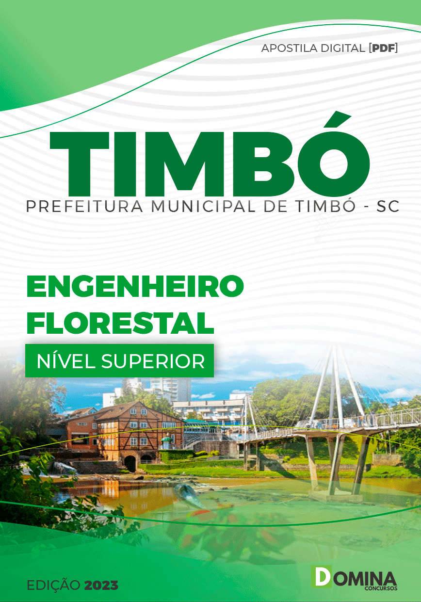 Apostila Concurso Pref Timbó SC 2023 Engenheiro Florestal