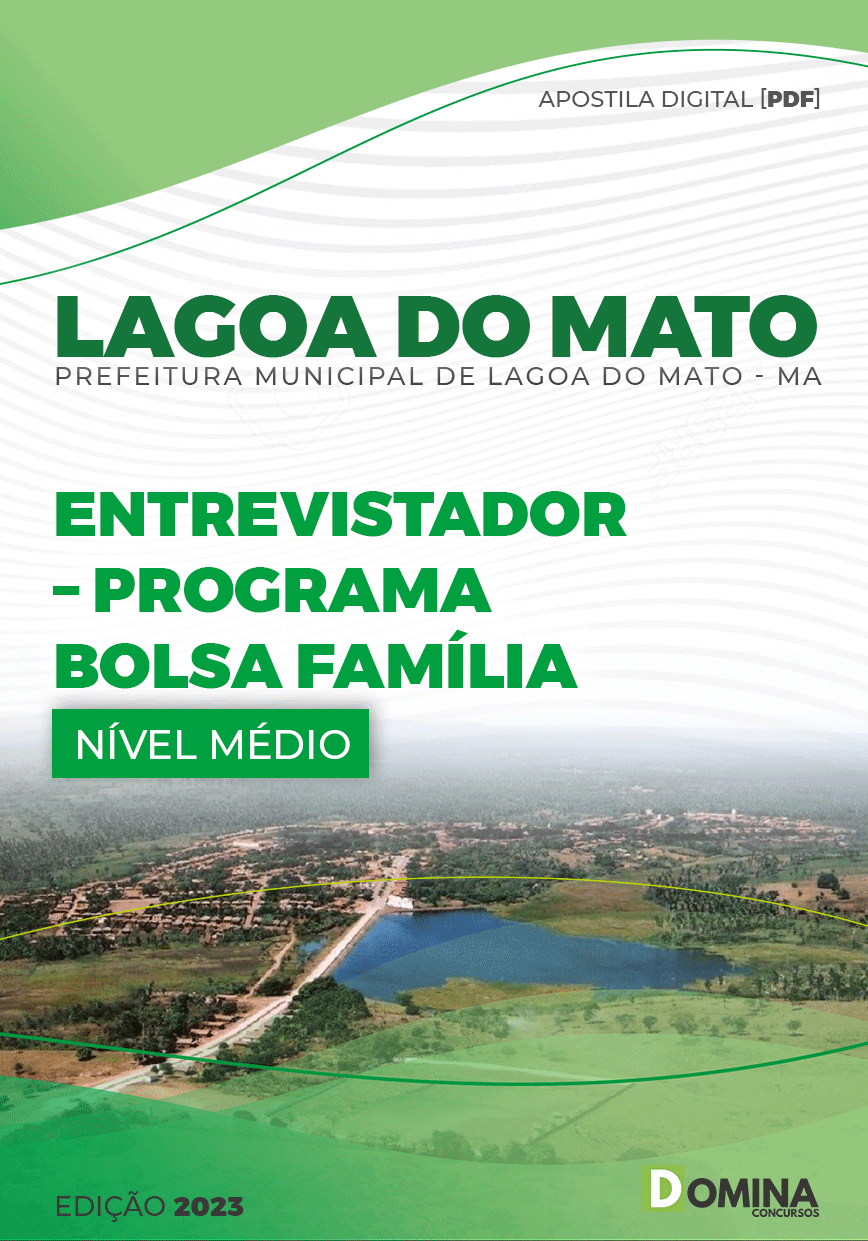 Apostila Pref Lagoa Do Mato MA 2023 Entrevistador Programa
