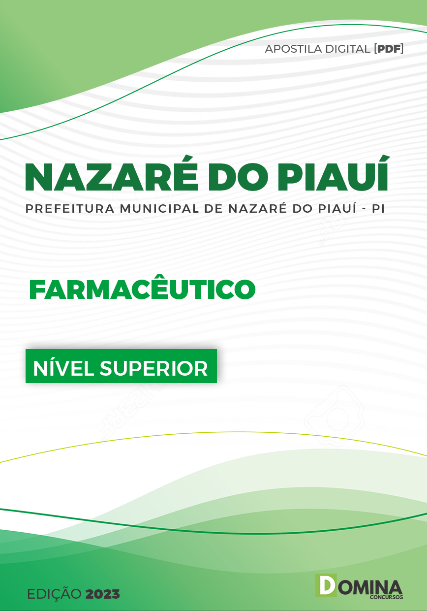Apostila Pref Nazaré do Piauí PI 2023 Farmacêutico