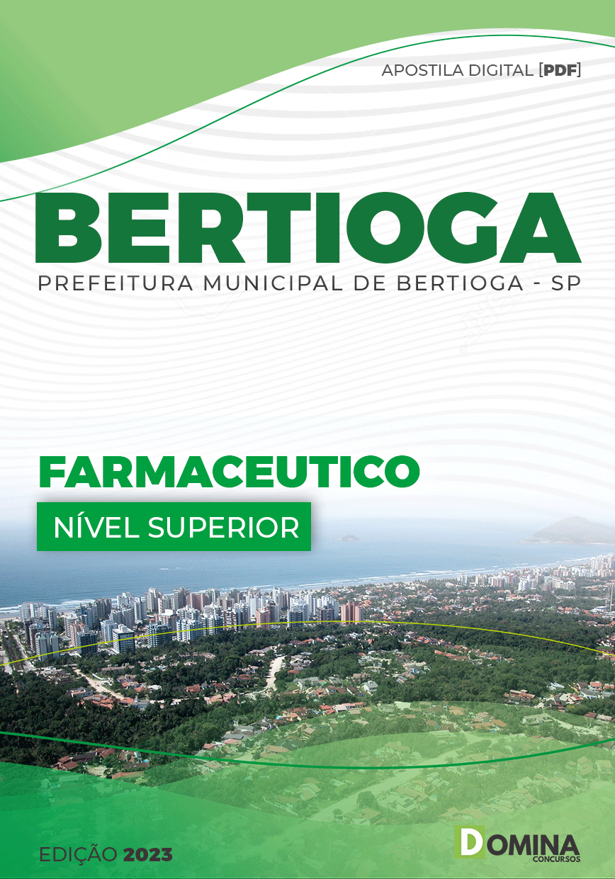 Apostila Digital Pref Bertioga SP 2023 Farmacêutico