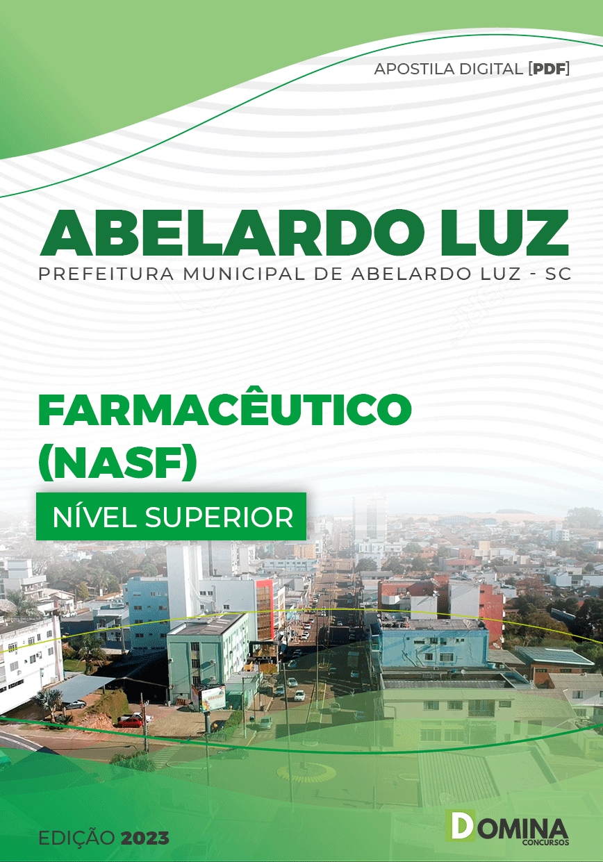 Apostila Digital Pref Abelardo Luz SC 2023 Farmacêutico NASF