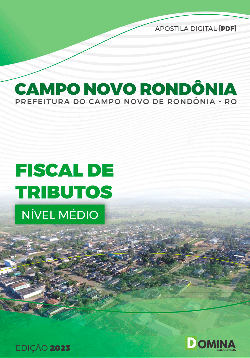 Apostila Pref Campo Novo Rondônia RO 2023 Fiscal Tributos