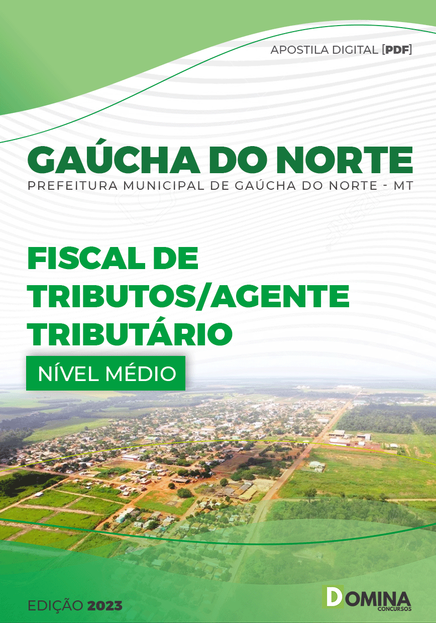 Apostila Pref Gaúcha do Norte MT 2023 Fiscal Tributo Agente Tributário