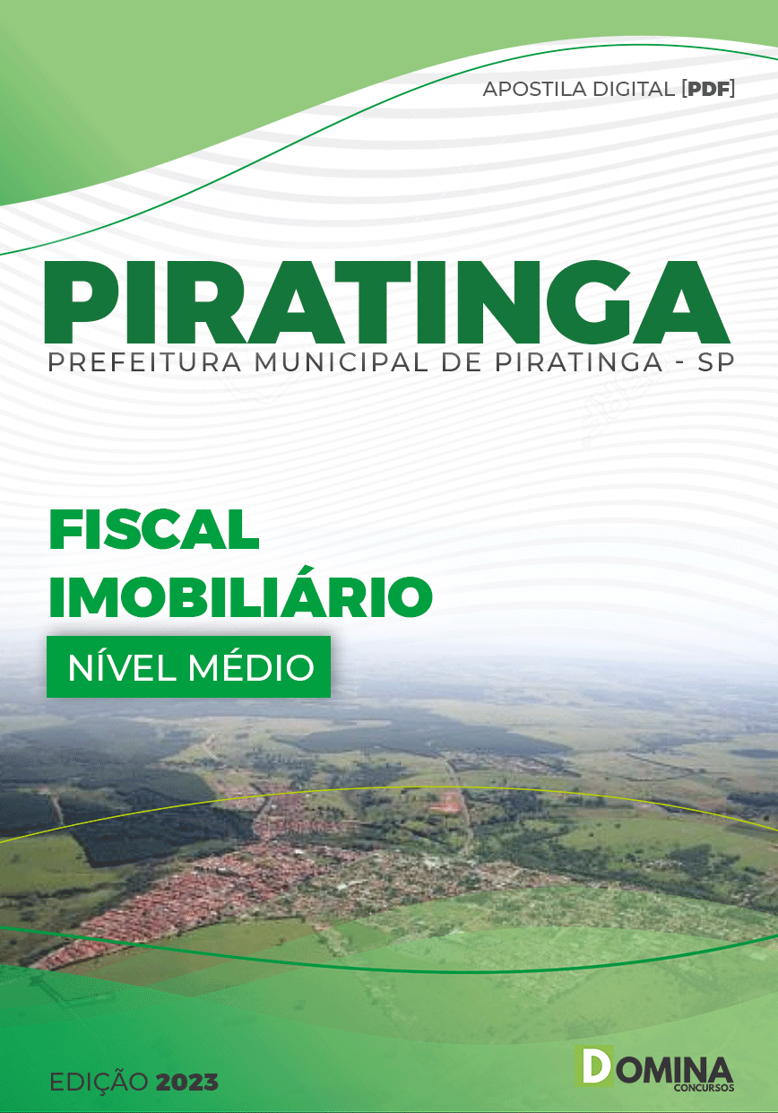 Apostila Concurso Pref Piratininga SP 2023 Fiscal Imobiliário