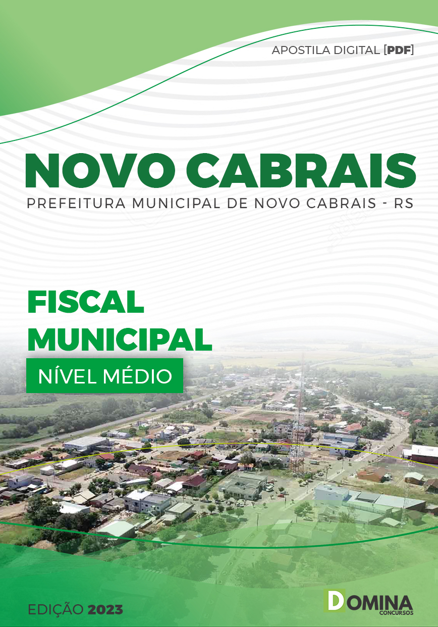 Apostila Pref Novo Cabrais RS 2023 Fiscal Municipal