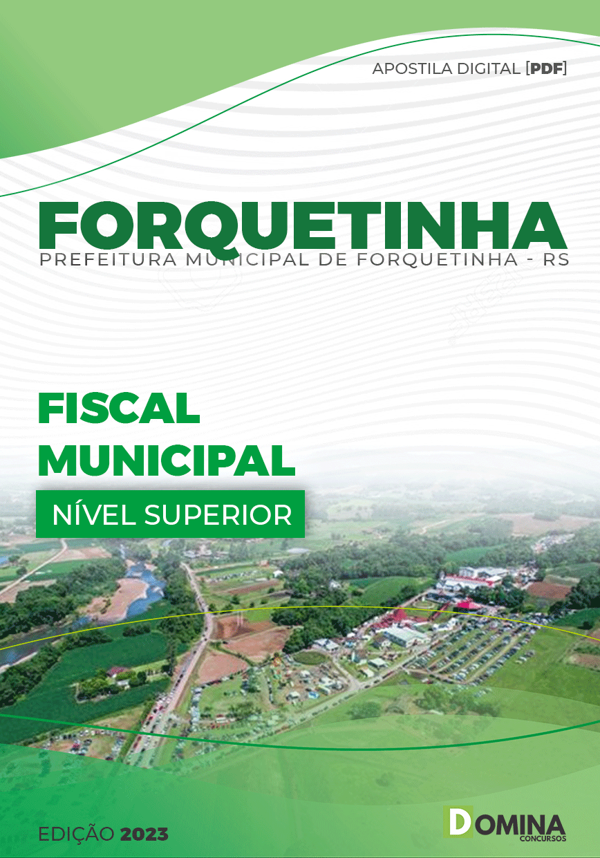 Apostila Pref Forquetinha RS 2023 Fiscal Municipal