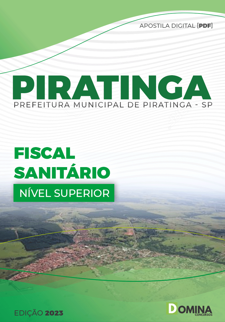Apostila Digital Pref Piratininga SP 2023 Fiscal Sanitário
