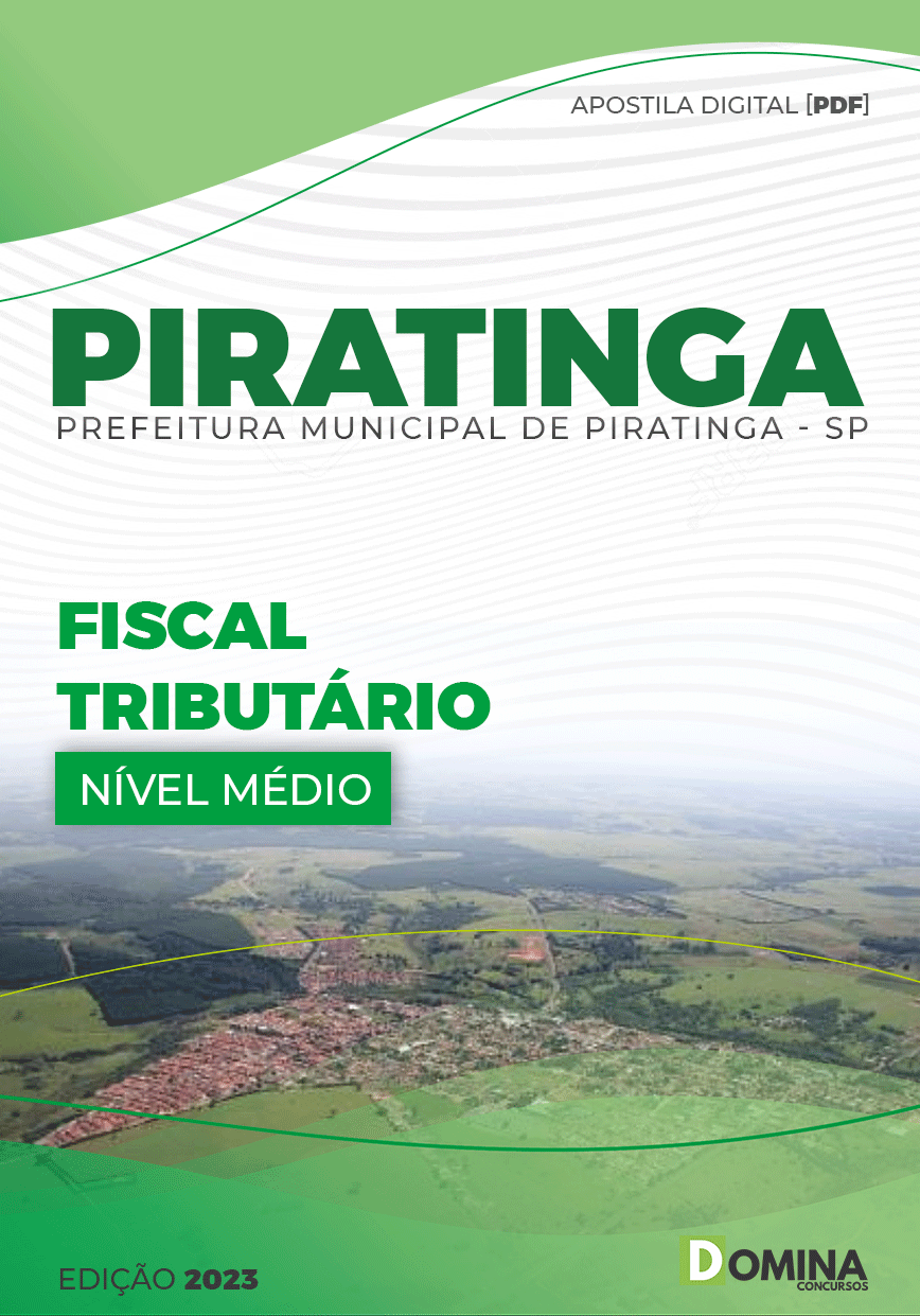 Apostila Concurso Pref Piratininga SP 2023 Fiscal Tributário