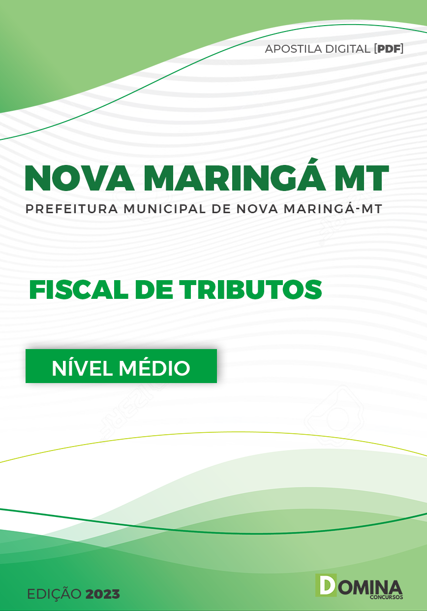 Apostila Digital Pref Nova Maringá MT 2023 Fiscal Tributos