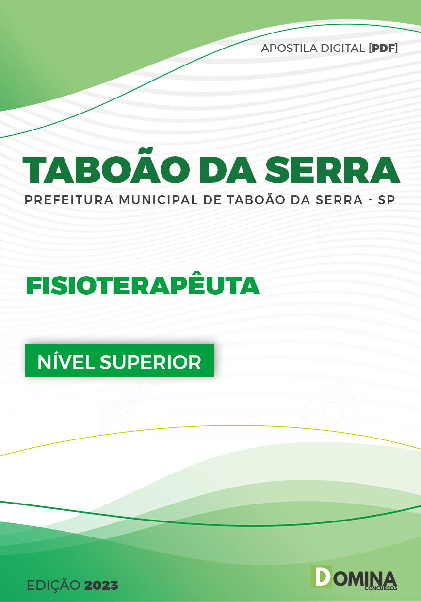 Apostila Pref Taboão da Serra SP 2023 Fisioterapeuta