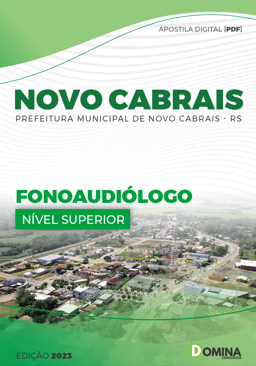 Apostila Digital Pref Novo Cabrais RS 2023 Fonoaudiólogo