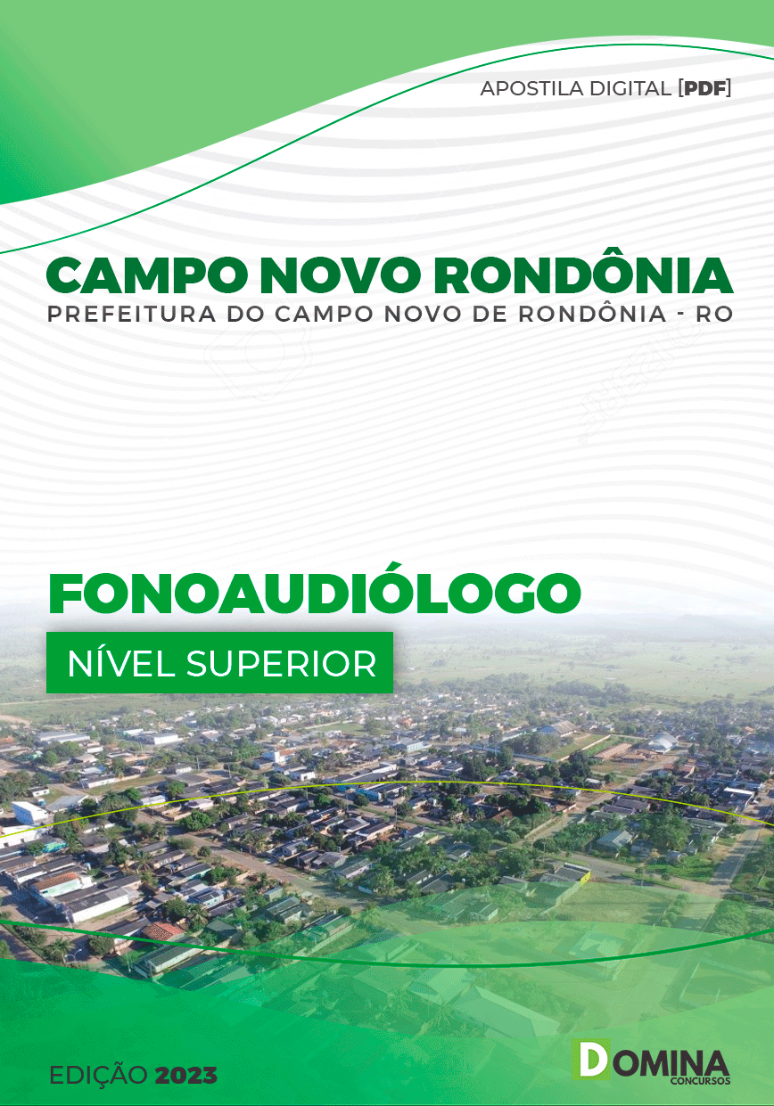 Apostila Pref Campo Novo Rondônia RO 2023 Fonoaudiólogo