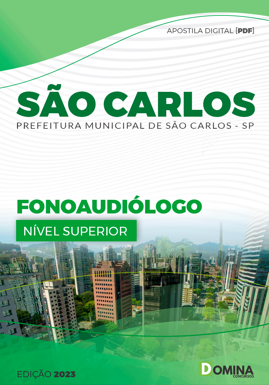 Apostila Digital Pref São Carlos SP 2023 Fonoaudiólogo