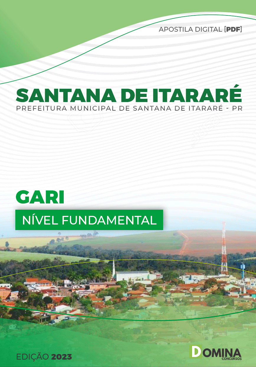 Apostila Digital Pref Santana do Itararé PR 2023 Gari