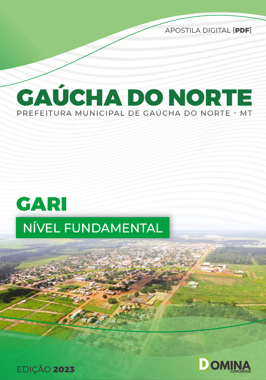 Apostila Digital Pref Gaúcha do Norte MT 2023 Gari