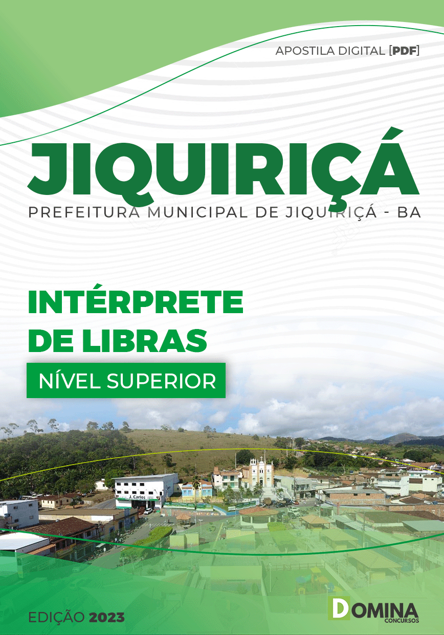 Apostila Concurso Pref Jiquiriçá BA 2023 Intérprete Libras