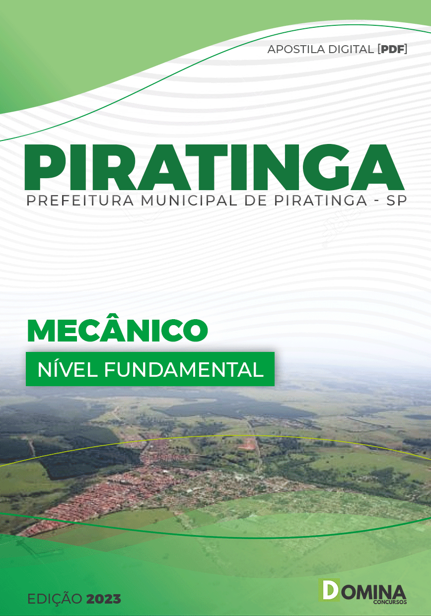 Apostila Concurso Pref Piratininga SP 2023 Mecânico