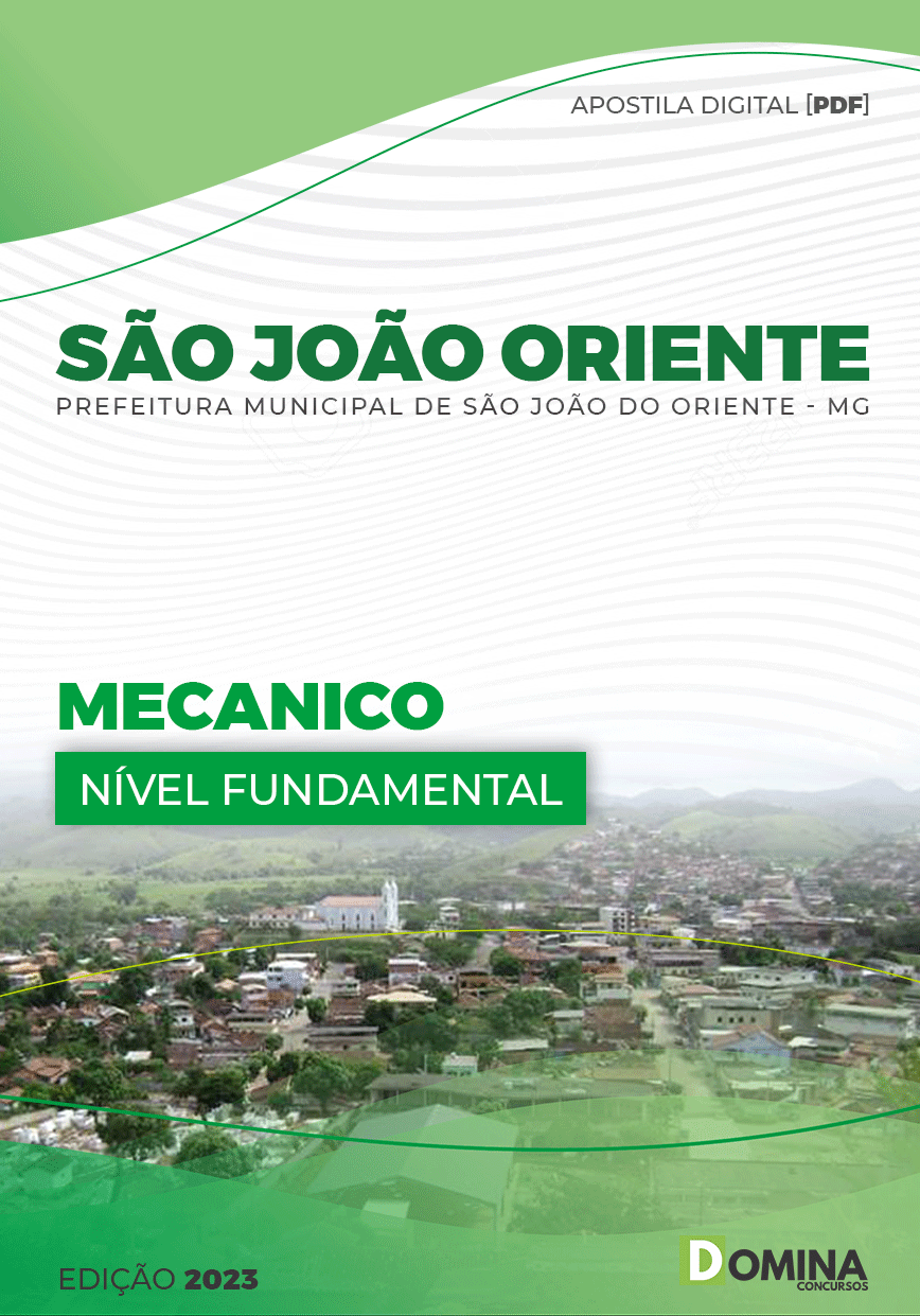 Apostila Pref São João Oriente MG 2023 Mecânico