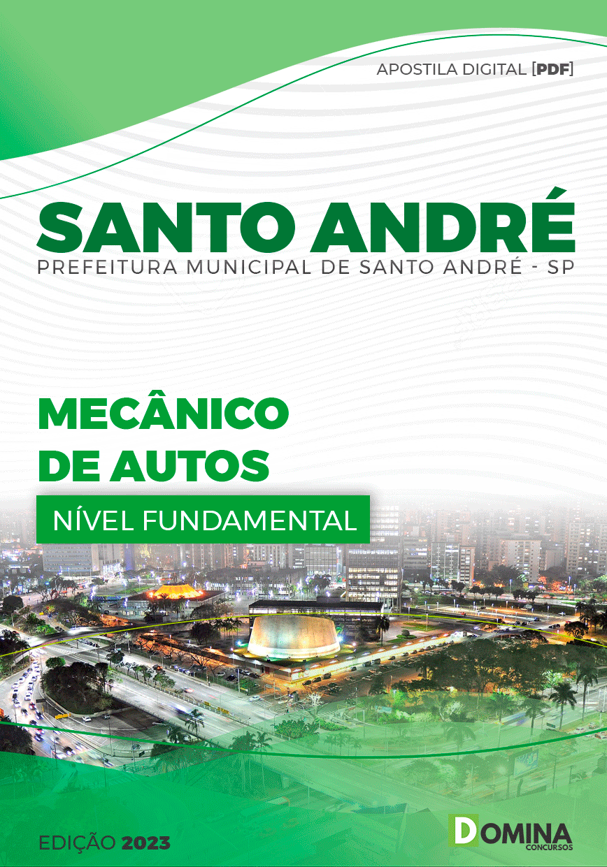 Apostila Digital Pref Santo André SP 2023 Mecânico Autos