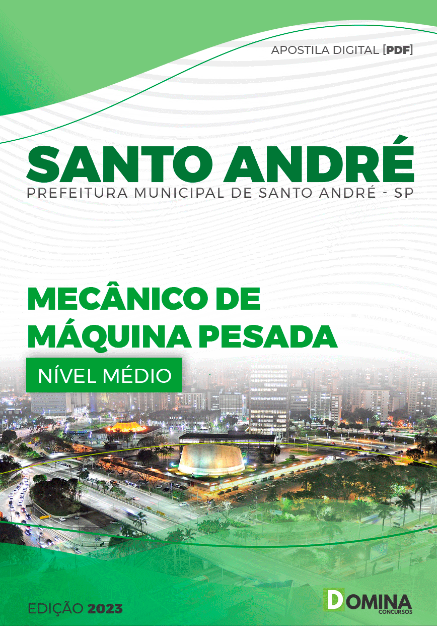 Apostila Pref Santo André SP 2023 Mecânico Máquina Pesada