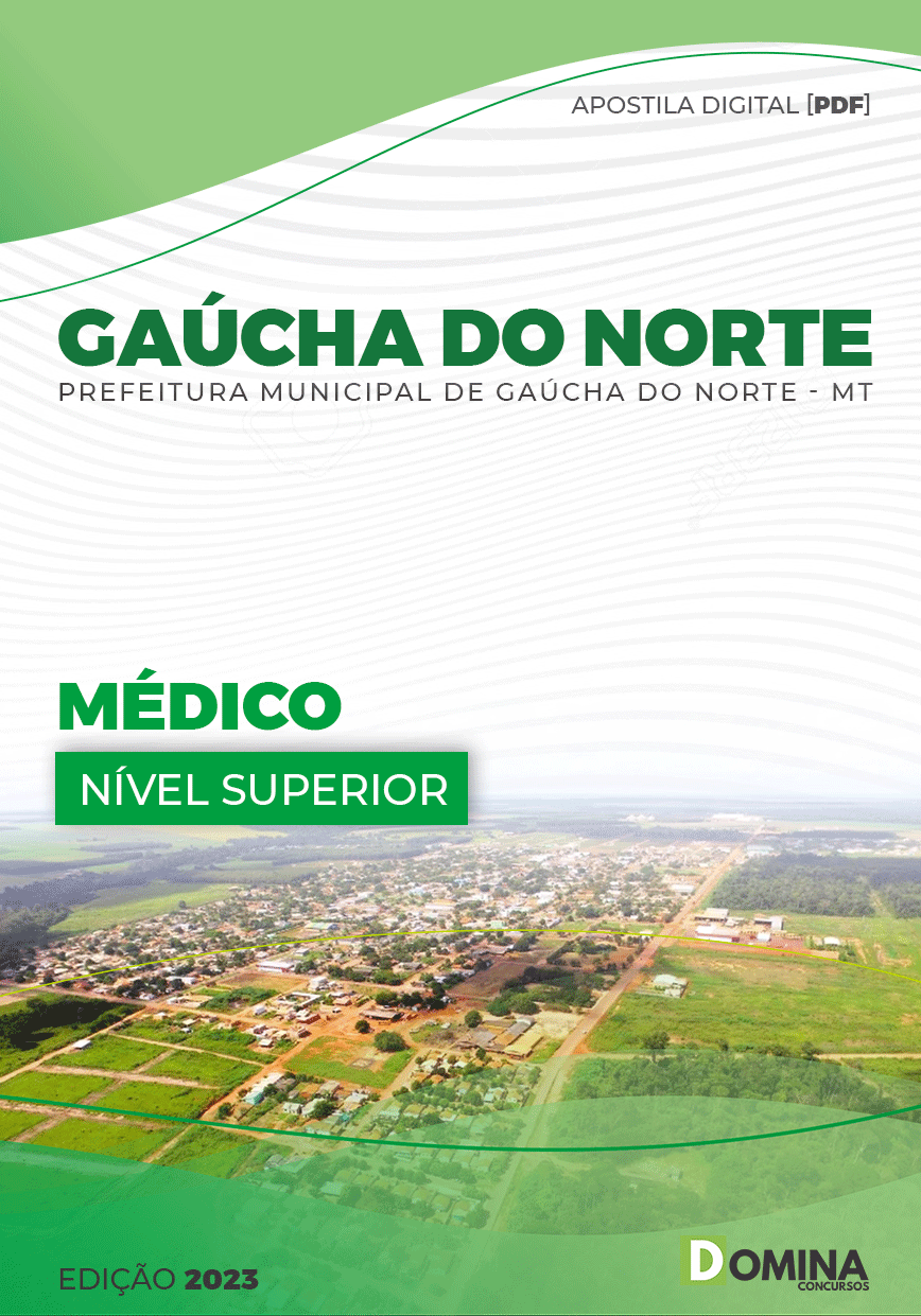 Apostila Digital Pref Gaúcha do Norte MT 2023 Médico