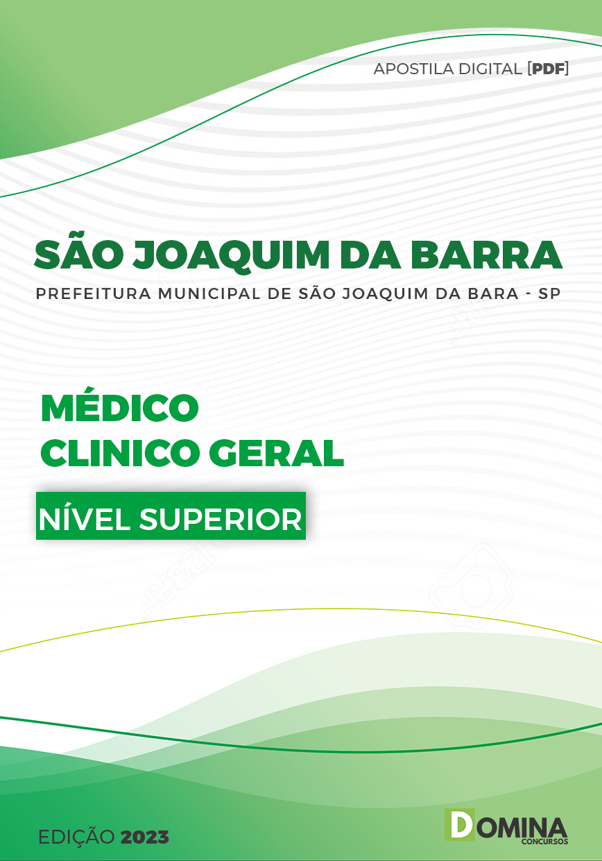 Apostila Pref São Joaquim da Barra SP 2023 Médico Clínico Geral