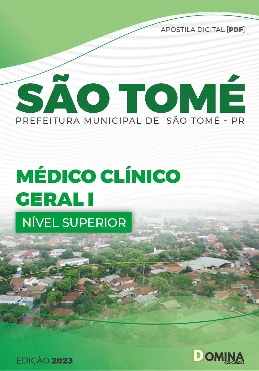 Apostila Digital Pref São Tomé PR 2023 Médico Clínico Geral I