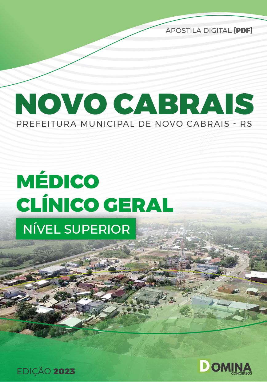 Apostila Pref Novo Cabrais RS 2023 Médico Clínico Geral