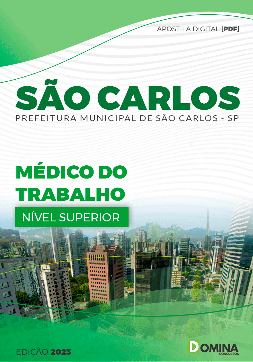 Apostila Digital Pref São Carlos SP 2023 Médico Trabalho