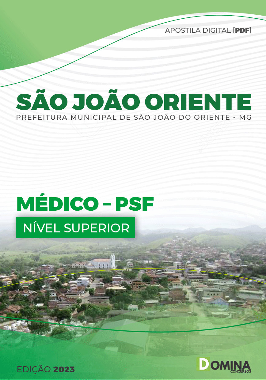 Apostila Pref São João Oriente MG 2023 Médico PSF