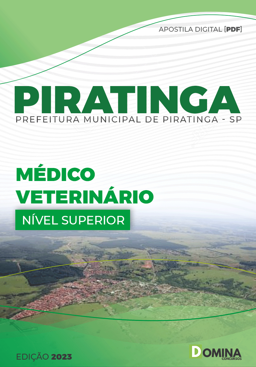 Apostila Digital Pref Piratininga SP 2023 Médico Veterinário