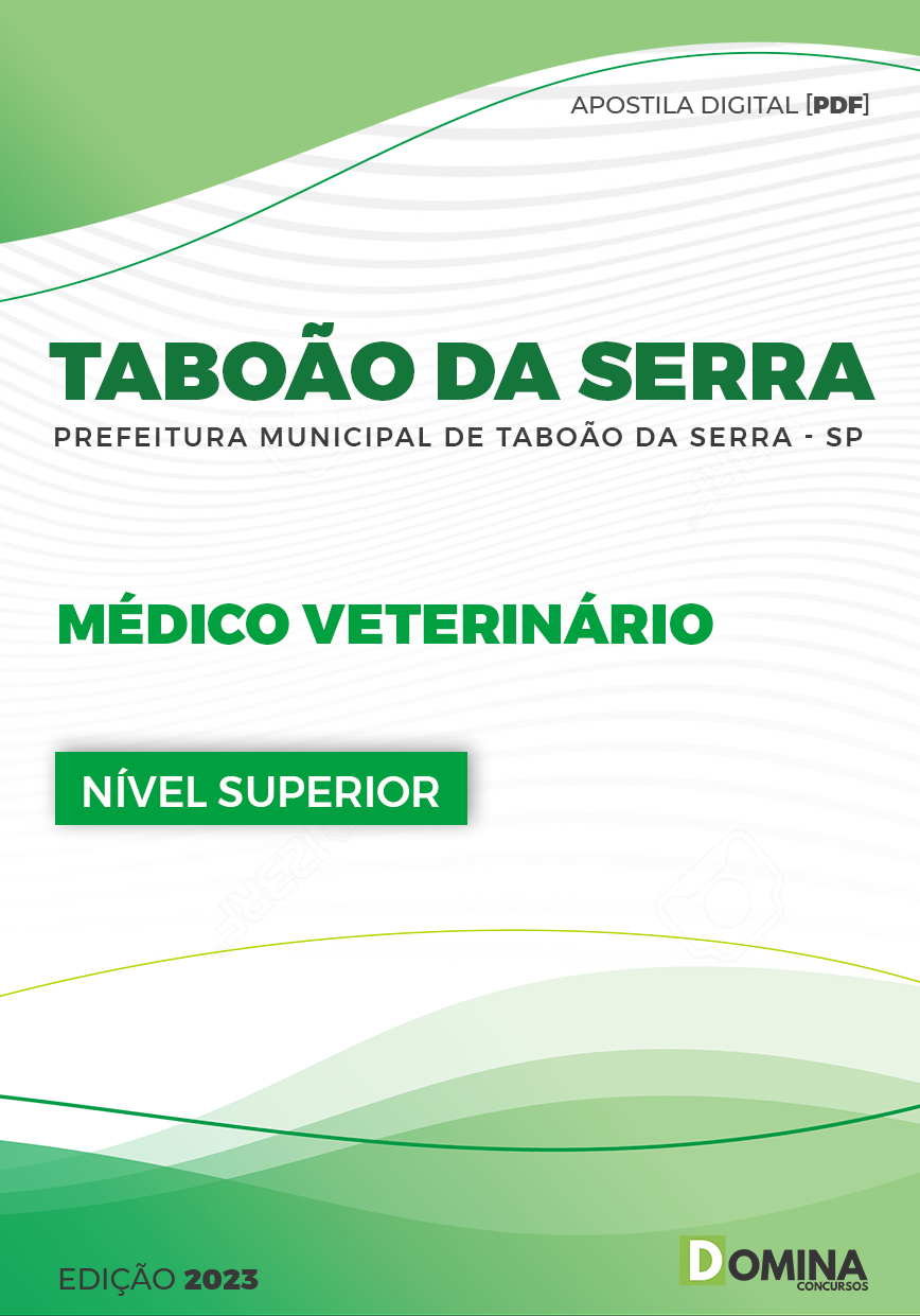 Apostila Pref Taboão da Serra SP 2023 Médico Veterinário