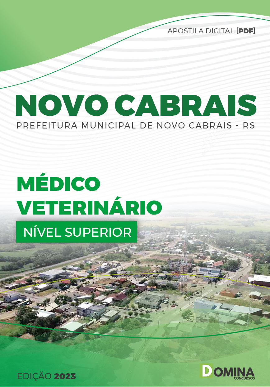 Apostila Digital Pref Novo Cabrais RS 2023 Médico Veterinário