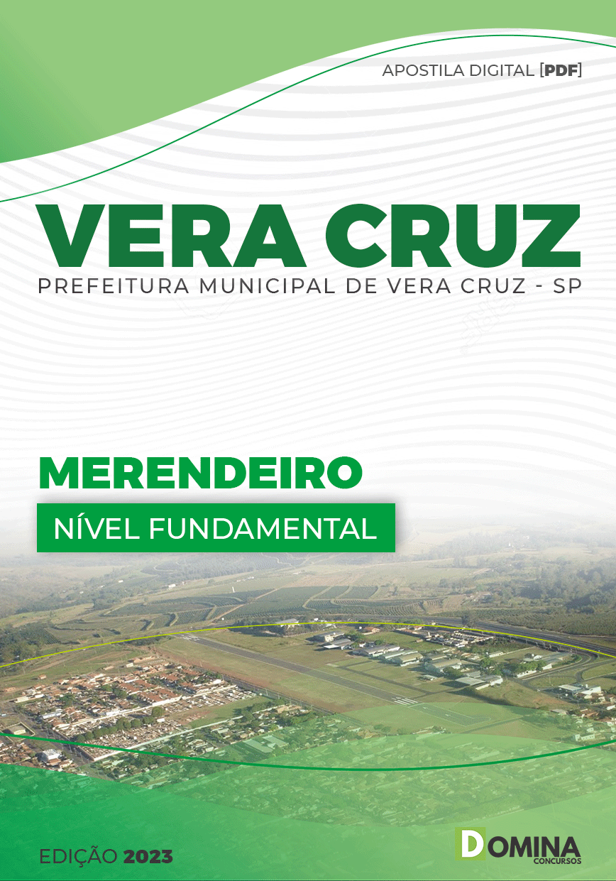 Apostila Concurso Pref Vera Cruz SP 2023 Merendeiro