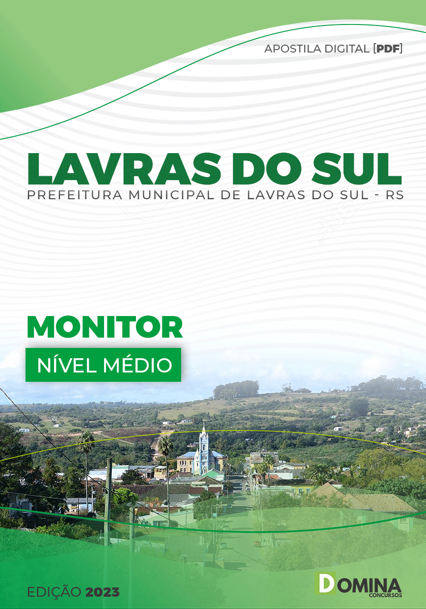 Apostila Digital Pref Lavras do Sul RS 2023 Monitor