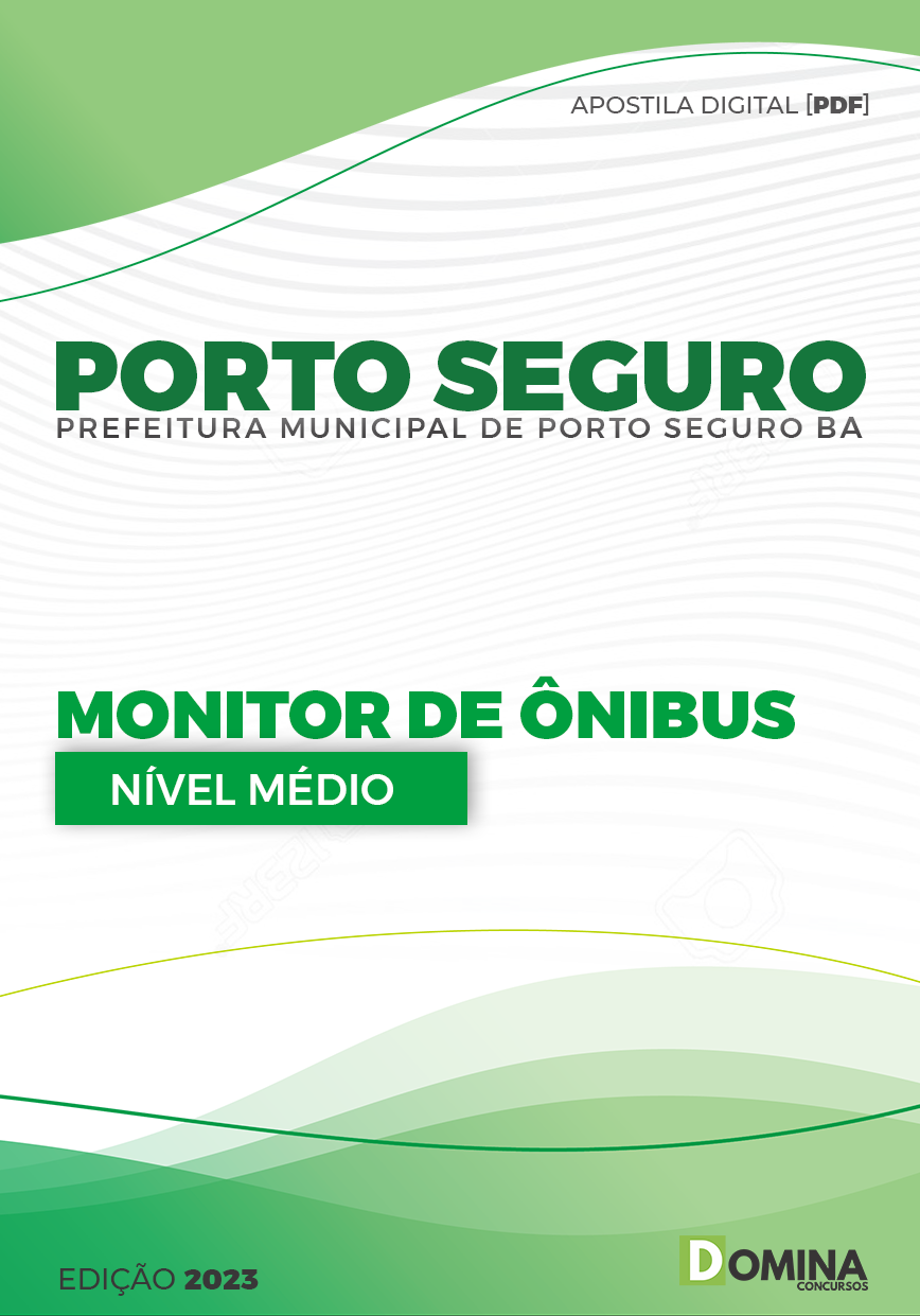 Apostila Pref Porto Seguro BA 2023 Monitor Ônibus
