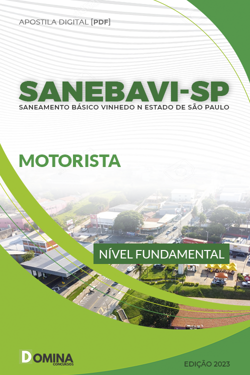 Apostila Digital Concurso SANEBAVI SP 2023 Motorista