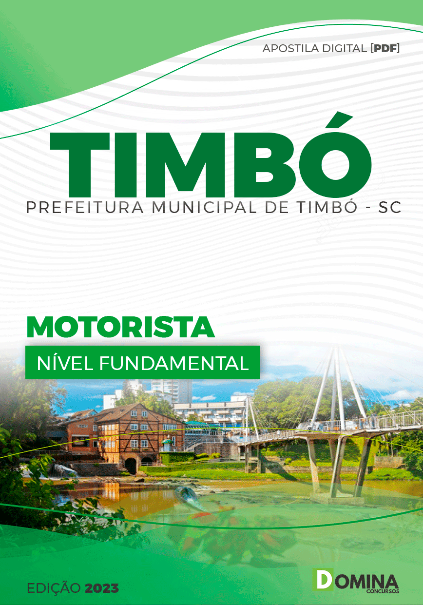Apostila Digital Concurso Pref Timbó SC 2023 Motorista