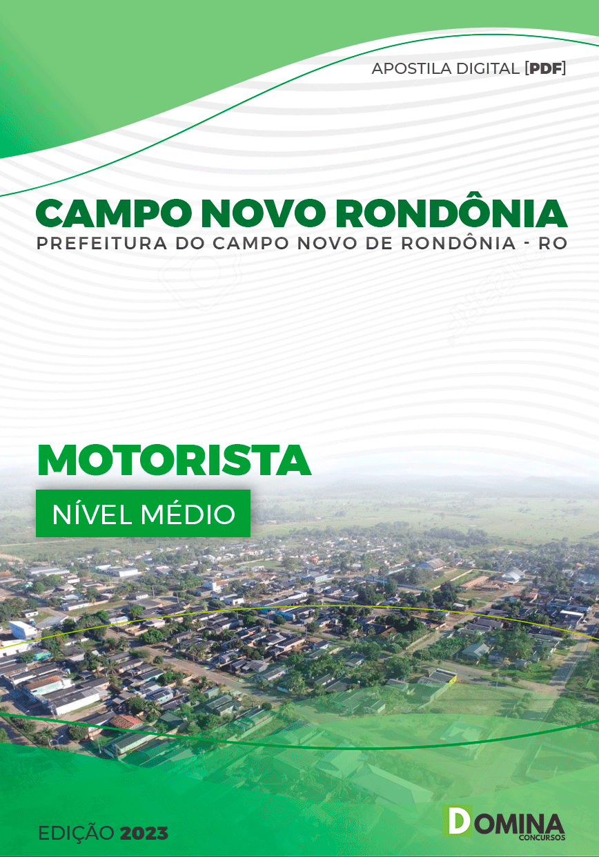 Apostila Pref Campo Novo Rondônia RO 2023 Motorista