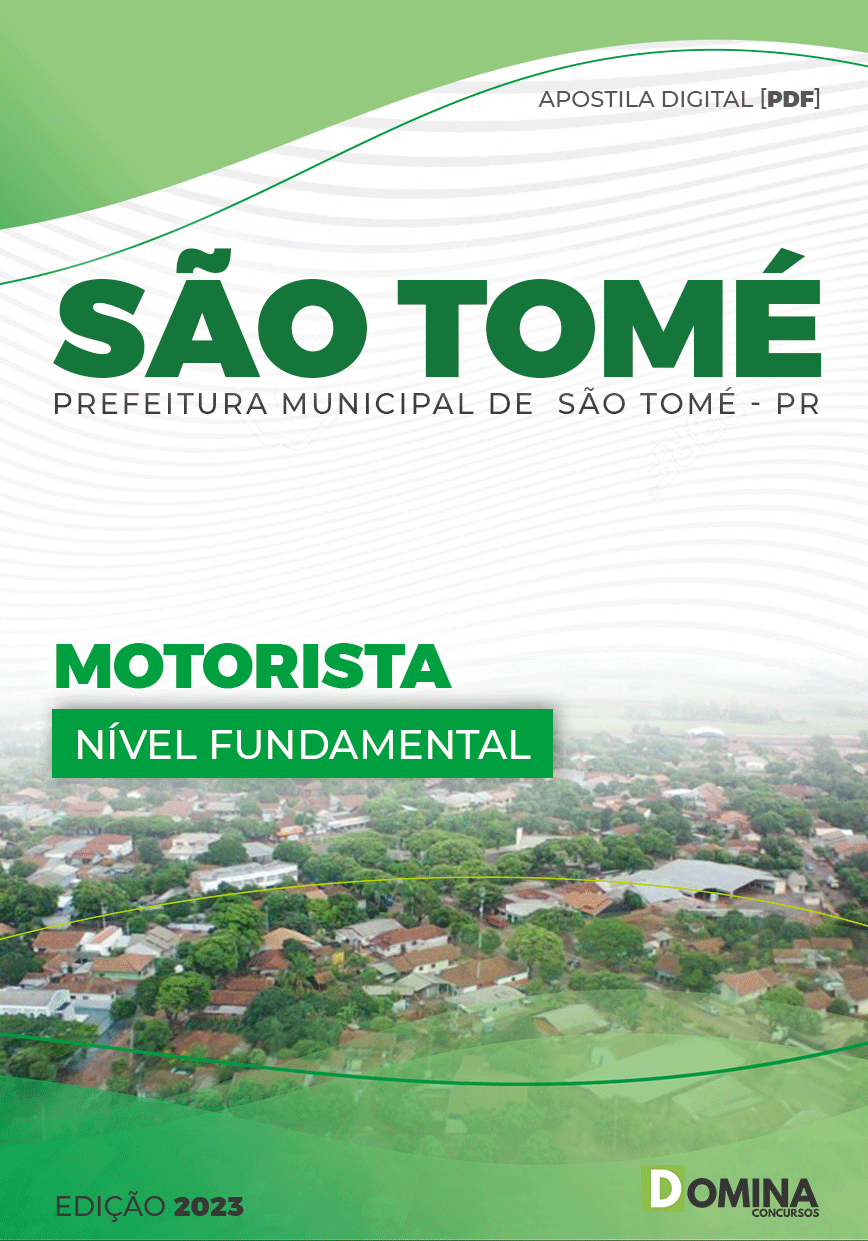 Apostila Concurso Pref São Tomé PR 2023 Motorista