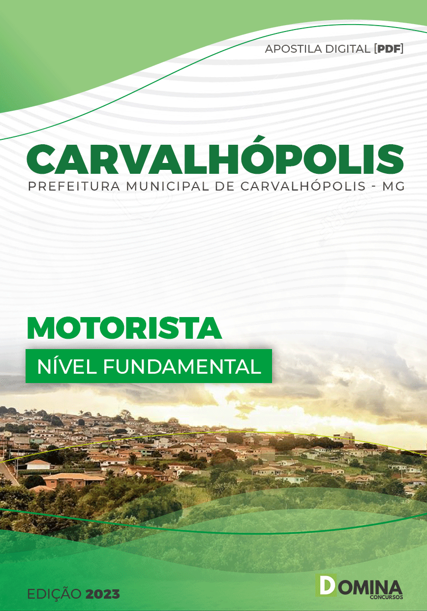 Apostila Digital Pref Carvalhópolis MG 2023 Motorista