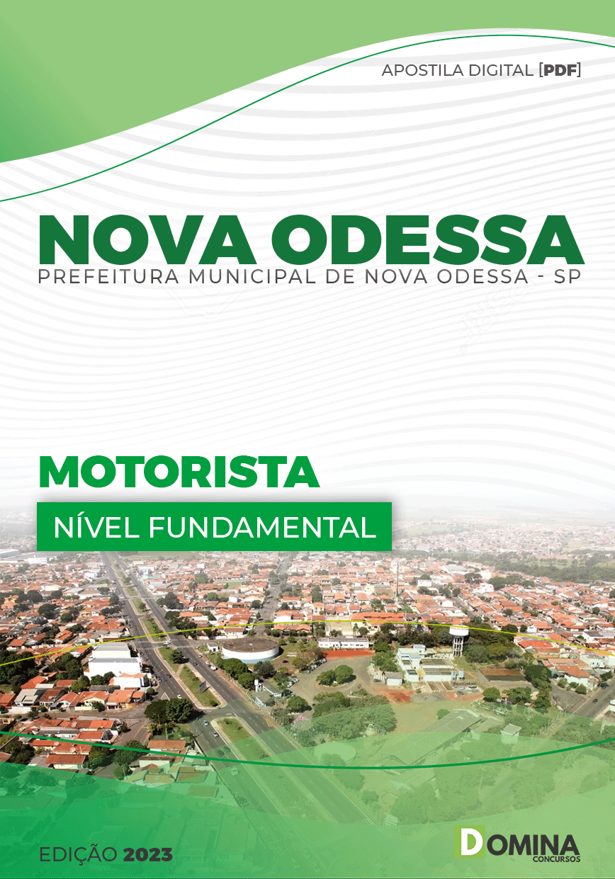 Apostila Digital Pref Nova Odessa SP 2023 Motorista
