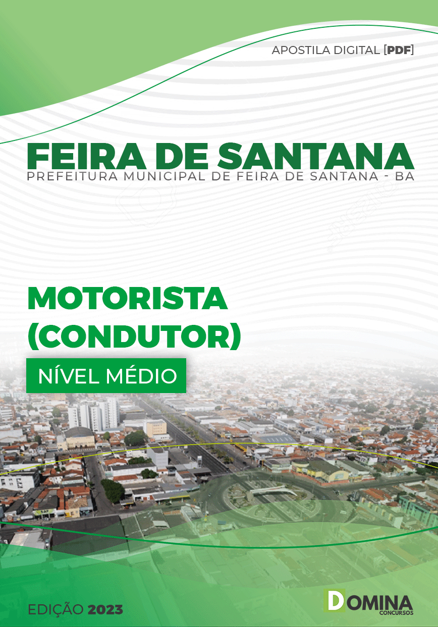 Apostila Pref Feira de Santana BA 2023 Motorista Condutor