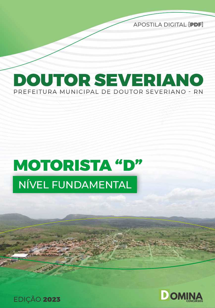 Apostila Digital Pref Doutor Severiano RN 2023 Motorista D